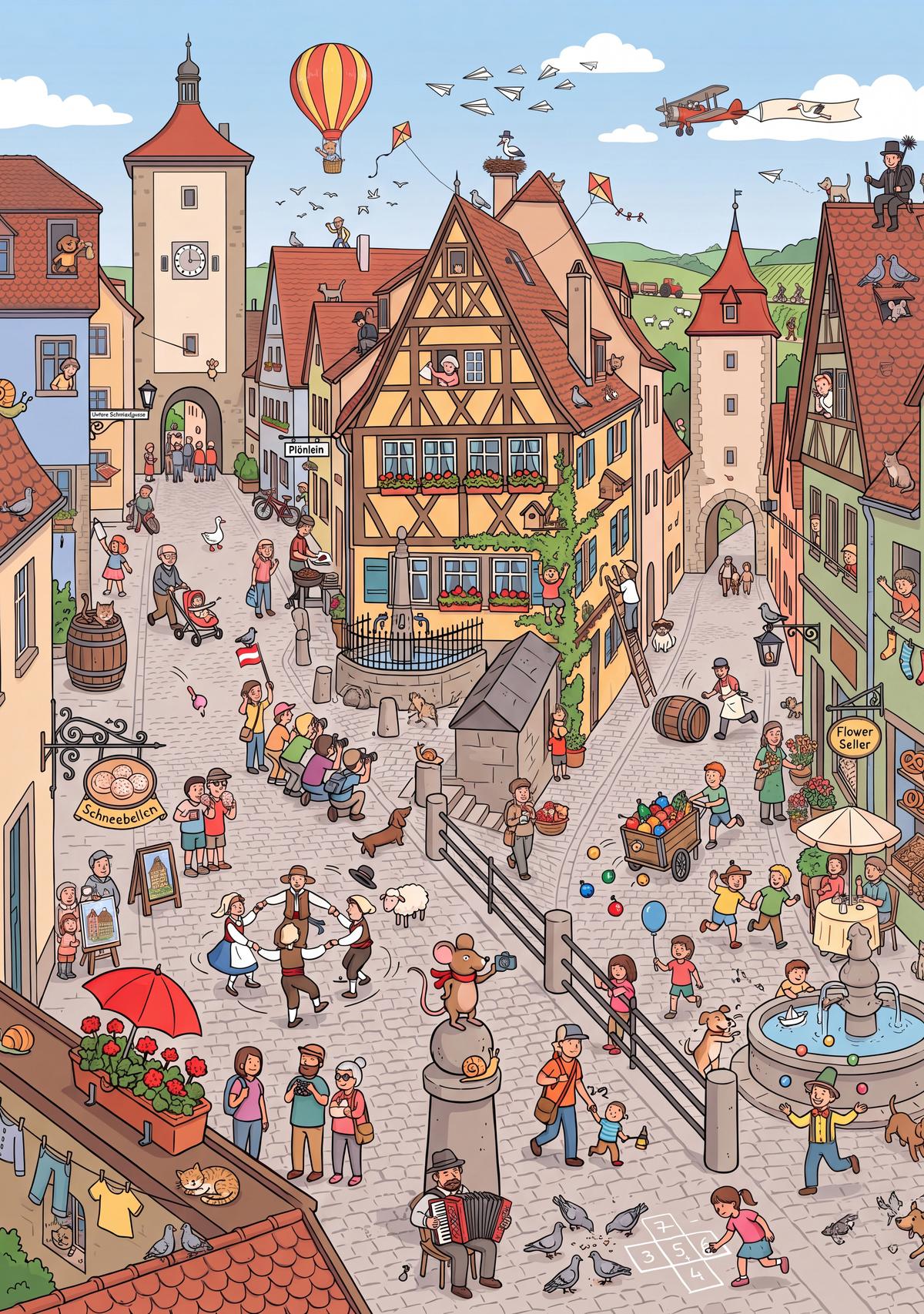 Wimmelbild: Plönlein